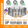LovPet Parc pour Chiots Enclos pour Chiens Parc pour Animaux Parc pour Chiens, avec Porte et Parc résistant aux intempéries pour Chien Chat Chiot Lapin Cochon d'Inde XXL avec bâche de Protection